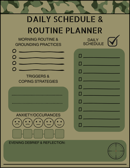 Daily Planner & PTSD/Anxiety Tracker